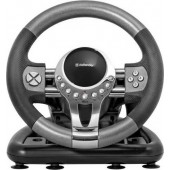 Руль Defender Forsage (Vibration, рулевое колесо, педали, рычаг КПП, 8поз.перекл.,12кн., USB) <64367>