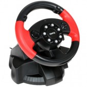 Руль Dialog GW-225VR E-Racer Vibration USB (Рулевое колесо+педали+рычаг перекл. скоростей,13кн., 4 поз.перекл)