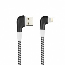 Smartbuy <iK-512NSL black> Кабель USB AM->Lightning 1м, Г-образные коннекторы