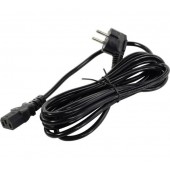 5bites <PC205-10A> Кабель компьютер - розетка 220V 1м Европейский стандарт, Г-образный