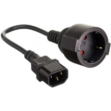 ExeGate EC-30P <EP280681RUS> Кабель IEC-320-C14 - Евророзетка Schuko 0.15м