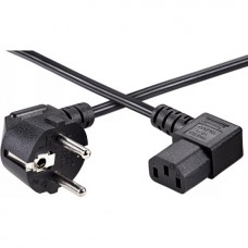 Telecom <TE021DA-CU0.75-1.8м> Кабель компьютер - розетка 220V 1.8м Европейский стандарт, Г-образный