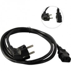 Telecom <TP021DA-IEC320-C13/SHM-BK-1.8м> Кабель компьютер - розетка 220V 1.8м Европейский стандарт, Г-образный