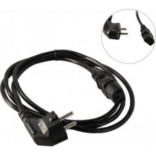 Telecom <TY021-CU1.5-1.8м> Кабель компьютер - розетка 220V 1.8м Европейский стандарт, Г-образный