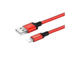 Hoco <X14 Lightning 2M Red/Black> Кабель USB 2.0 AM-> Lightning 2м