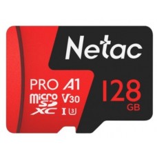 Netac <NT02P500PRO-128G-S> microSDXC Memory Card 128Gb A1 V30 UHS-I U1