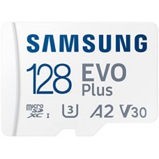 Samsung EVO Plus <MB-MC128KA> microSDXC Memory Card 128Gb Class10 UHS-I U3+ microSD-> SD Adapter