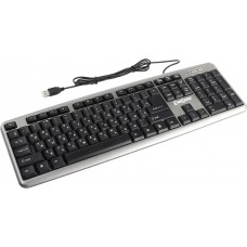 Клавиатура ExeGate LY-401 Silver&Black <USB> 104КЛ <264086>