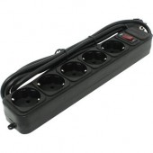 Сетевой фильтр ExeGate <SP-5-1.8B> EX221175RUS 1.8м (5 розеток) черный