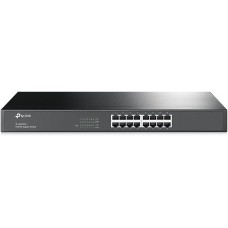 Коммутатор TP-Link TL-SG1016 (неуправляемый, стоечный, матрица 32 Гбит/с, green, 16-port 10/100/1000Mbps)