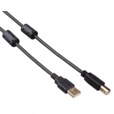 Кабель USB A-B Exegate EX-CCF-USB2-AMBM-2.0 EX294747RUS, ферритовые фильтры, 2м 2 фильтра