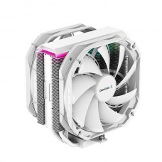 Кулер Deepcool AS500 PLUS WH (R-AS500-WHNLMP-G) (LGA2066/2011-v3/2011/1200/1151/1150/1155,AM4/AM3+/AM3/AM2+/AM2/FM2+/FM2/FM1,2xARGB fan 140mm,5 pcs. heat pipes,TDP 220W,PWM White)