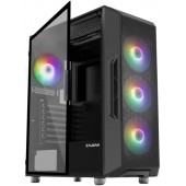 Корпус ATX Без БП Zalman i3 Neo (Tempered Glass, 1xUSB 2.0, 2xUSB-A 3.2 5Гбит/с, 4x120mm ARGB FAN, HD Audio+Mic, VGA MAX 355mm, CPU MAX 160mm, пылевые фильтры) Black