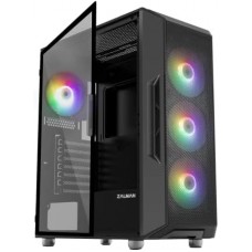 Корпус ATX Без БП Zalman i3 Neo (Tempered Glass, 1xUSB 2.0, 2xUSB-A 3.2 5Гбит/с, 4x120mm ARGB FAN, HD Audio+Mic, VGA MAX 355mm, CPU MAX 160mm, пылевые фильтры) Black