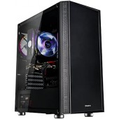 Корпус ATX Без БП Zalman R2 (Tempered Glass, 2xUSB 2.0, 1xUSB-A 3.2 5Гбит/с, 1x120mm FAN, HD Audio+Mic, VGA MAX 350mm, CPU MAX 162mm, пылевые фильтры) Black