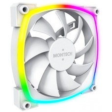 Вентилятор 120mm Montech AX120 PWM ARGB (MNT-AX120-W) / 4pin PWM + 5V ARGB / 120x120x25mm HDB / 800-1600rpm / White