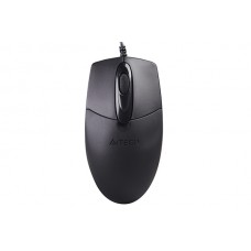 Мышь A4Tech OP-720S Black (тихая, проводная USB, сенсор оптический 1200 dpi, 2 кнопки, колесо с нажатием, цвет черный)