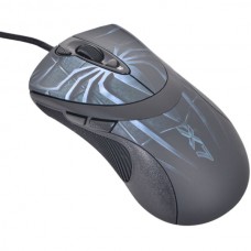 Мышь A4Tech XL-747H-Blue Gamer LAZER Mouse , USB (полноразмерная игровая мышь для ПК, проводная, USB, сенсор лазерный 3600 dpi, 7 кнопок, колесо с нажатием и отклонением, цвет черный/синий)
