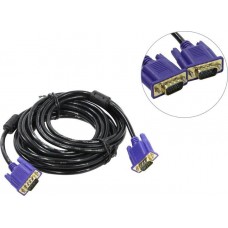 Кабель VGA-VGA, ExeGate EX-CC-PVGA-15M15M-5.0 EX138950RUS, 5m 2 фильтра