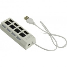 Smartbuy <SBHA-7204-W> 4-port USB2.0 Hub с выключателями