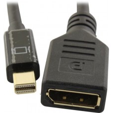 ExeGate <EX-CC-mDPM-DPF-0.15> Кабель miniDisplayPort (M) -> DisplayPort (F) 0.15м <EX294716RUS>