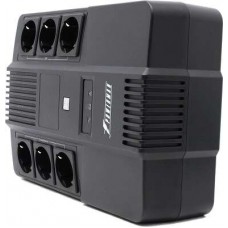 UPS 850VA PowerMAN Brick 850 Plus, 8 евро розеток, USB, защита телефонной линии/RJ45