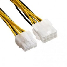 ExeGate <EX-EXT-8M8F-0.5> Кабель удлинительный питания 8 pin для мат. платы 50см <EX294790RUS>