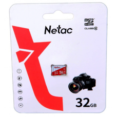 Netac <NT02P500ECO-032G-S> microSDHC Memory Card 32Gb UHS-I U1 Class10