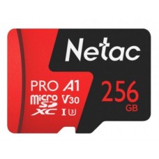 Netac <NT02P500PRO-256G-S> microSDXC Memory Card 256Gb A1 Class10 A1 V30 UHS-I U1