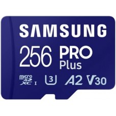 Samsung PRO Plus <MB-MD256SA/EU> microSDXC Memory Card 256Gb Class10 UHS-I U3 A2 V30 + microSD-> SD Adapter