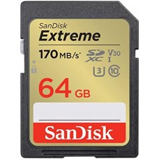 SanDisk Extreme <SDSDXV2-064G-GNCIN> SDXC Memory Card 64Gb Class10 UHS-I U3 V30