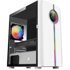 Miditower 1STPLAYER INFINITE SPACE IS3 <IS3-WH-1F2-W> White MicroATX без БП