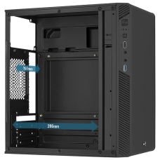 Minitower Aerocool <CS-106-S-BK-v1> MicroATX без БП