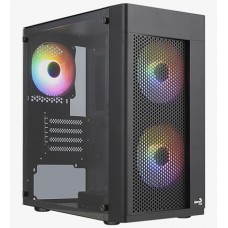 Minitower Aerocool <Hexform-G-BK-V2> Black MicroATX без БП