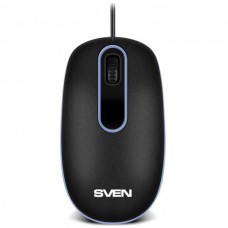 SVEN Optical Mouse <RX-90 Black> (RTL) USB 3btn+Roll