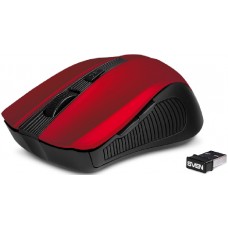 SVEN Wireless Optical Mouse <RX-350W Black> (RTL) USB 6btn+Roll