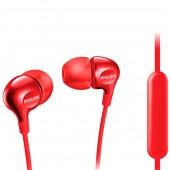 Наушники с микрофоном PHILIPS SHE3705RD (с регулятором громкости)