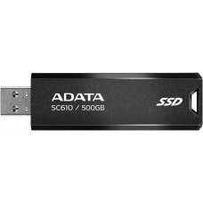 Внешний накопитель SSD USB3.2 ADATA 500GB SC610 (SC610-500G-CBK/RD) Черный/Красный