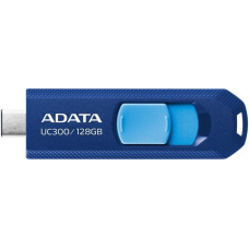 USB3.2 128Gb ADATA UC300 (ACHO-UC300-128G-RNB/BU) USB 3.2 Type-A, пластик, выдвижной механизм, синий/голубой