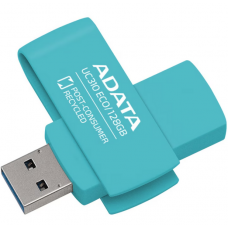 USB3.2 128Gb ADATA UC310 ECO (UC310E-128G-RGN) USB 3.2 Type-A, пластик, поворотный разъем, голубой