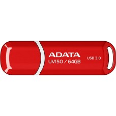 USB3.2 64Gb ADATA UV150 (AUV150-64G-RRD) USB 3.2 Type-A, пластик, с колпачком, красный