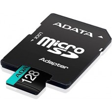 Micro SDXC 128 Gb ADATA Premier Pro (AUSDX128GUI3V30SA2-RA1) (128 ГБ, класс 10, UHS-I (класс U3), чтение: 100 МБ/с) RETAIL с адаптером