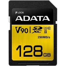 SDXC 128 Gb ADATA Premier ONE (ASDX128GUII3CL10-C) (128 ГБ, класс 10, UHS-I (класс U3), V90) RETAIL