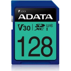 SDXC 128 Gb ADATA Premier Pro (ASDX128GUI3V30S-R) (128 ГБ, класс 10, UHS-I (класс U3), V30) RETAIL