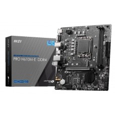 MB MSI PRO H610M-E DDR4 Soc-1700 (H610) PCI-Ex16 PCI-Ex1 M.2 2xDDR4 3200MHz VGA+HDMI mATX RTL