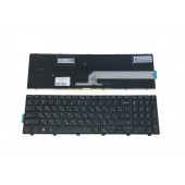 Клавиатура для ноутбука Dell Inspiron 15-3000, 15-3552, 15-3555, 15-3565, 15-3567, 15-5000, 15-5547, черная с подсветкой