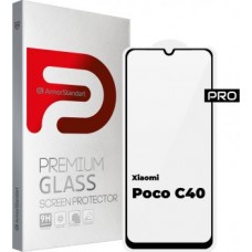 Стекло + OCA пленка для переклейки Xiaomi Poco C40 (черный)