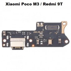 Системный разъем (разъем зарядки) для Xiaomi Redmi 9T, Poco M3 с микрофоном