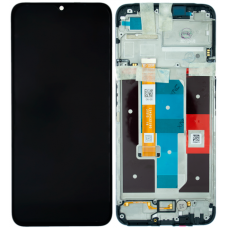 Рамка дисплея для Realme C35 (RMX3511) Черный (возможен дефект ЛКП)