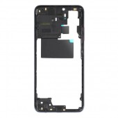 Рамка дисплея (средняя часть) Xiaomi Redmi 10 (черный)